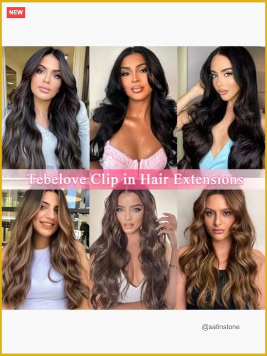 Clip In Hair Extensions Real Human Hair 100g Double Weft 8pcs 18 Clips 16 Inch main image 6